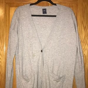 Long Grey Cardigan Size S